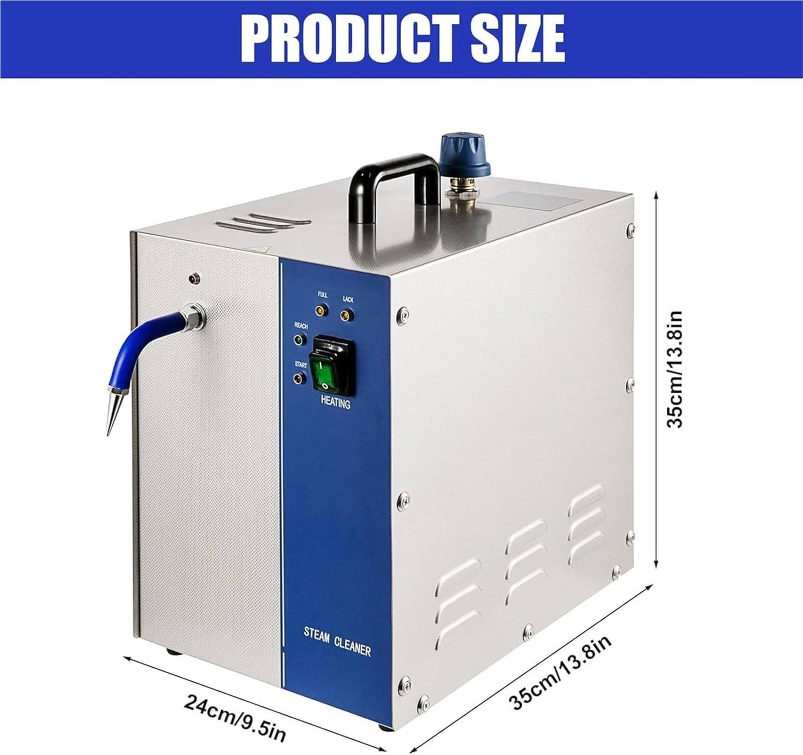 Limpiador De Joyas A Vapor, Lavadora De Gemas, Máquina Limpiadora De Joyas A Vapor Profesional De 1300 W/2600 W con Interruptor De Pie, Equipo De Orfebrería para El Hogar Y La Industria.(3L)