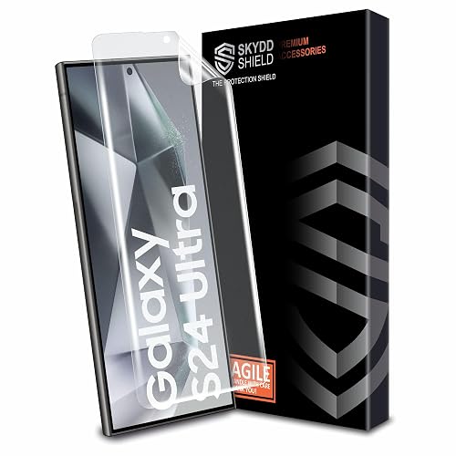 Skyddshield Anti Glare Matte TPU hydrogel Edge to Edge Screen Protector Guard For Samsung Galaxy S24 Ultra (6.7 Inch) With Installation Kit | Support Fingerprint | Edge to Edge Coverage