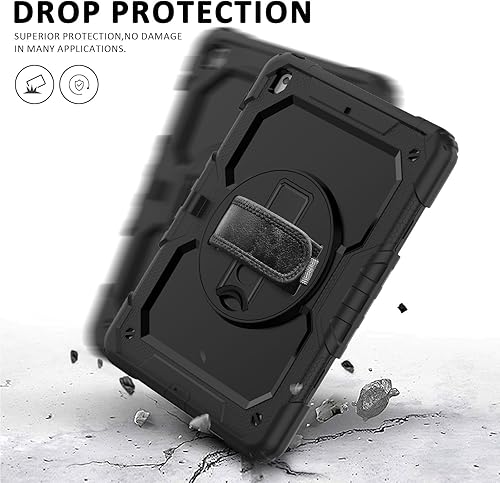 Miniatura 4 de Funda para iPad de 987 generación, funda para iPad 10.2 202120202019, a prueba de niños ambison funda protectora de cuerpo completo con protector de