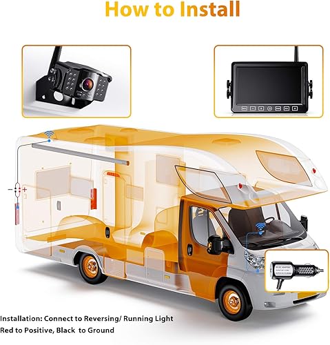 Miniatura 7 de CTYC5 - Cámara magnética solar inalámbrica de respaldo, instalación de 2 minutos, verdadera inalámbrica, sin agujeros de perforación, monitor HD de