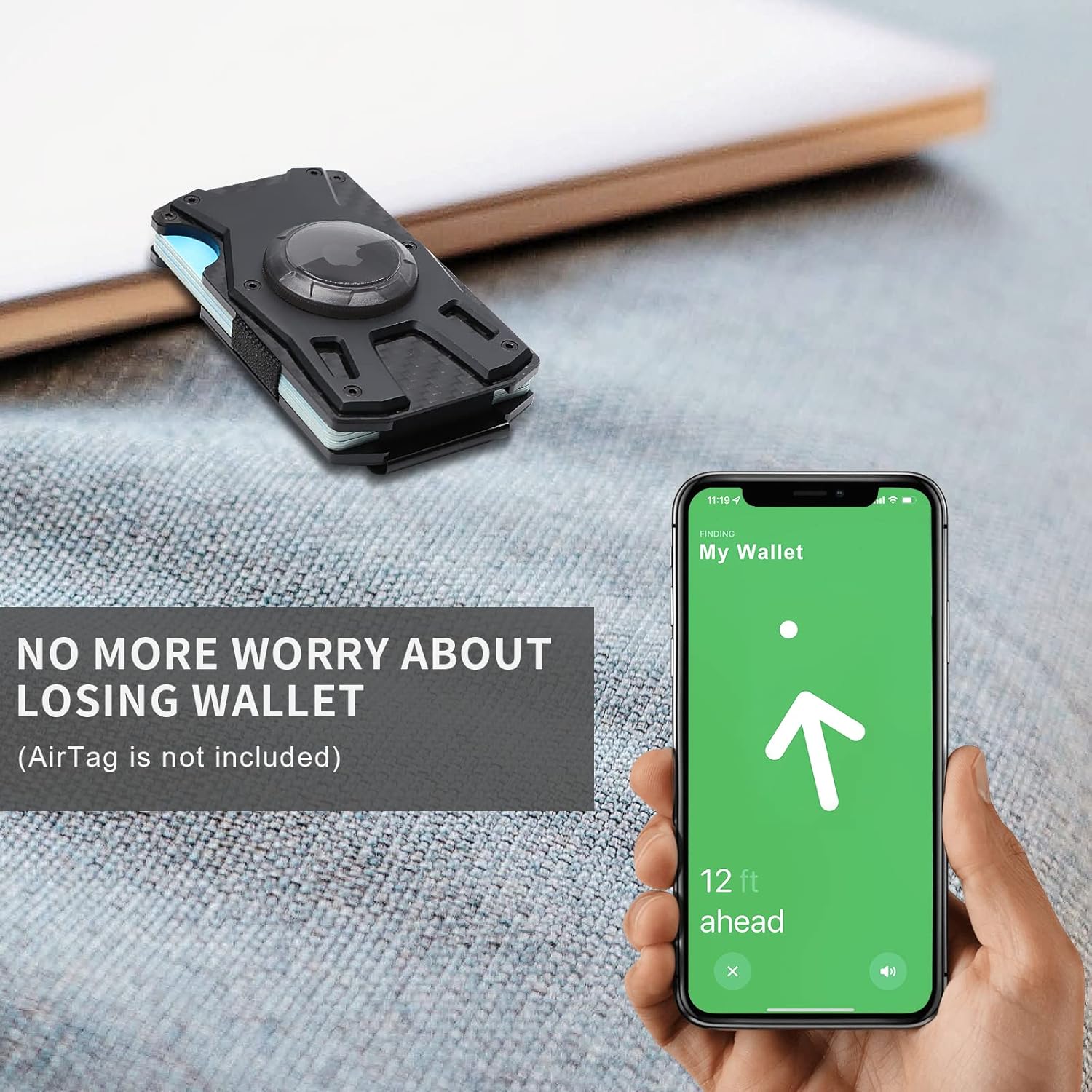 mvgges airtag walletno airtag slim minimalist wallet with airtag holdercarbon fiber rfid blocking wallet airtag casesmart wallet for men