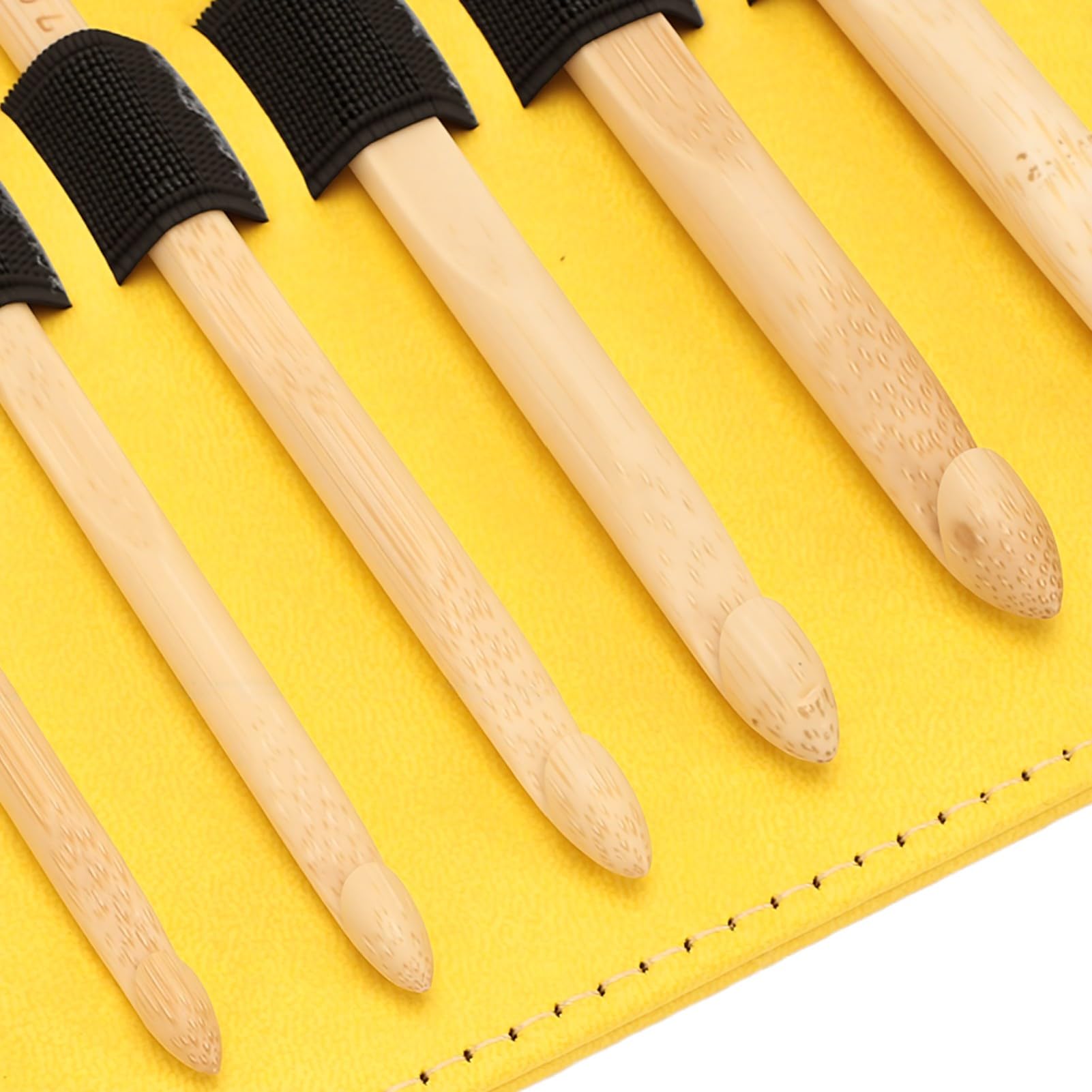 Annadue Juego de Ganchillo Tunecino 10 Piezas 3.5-10.0mm Intercambiable