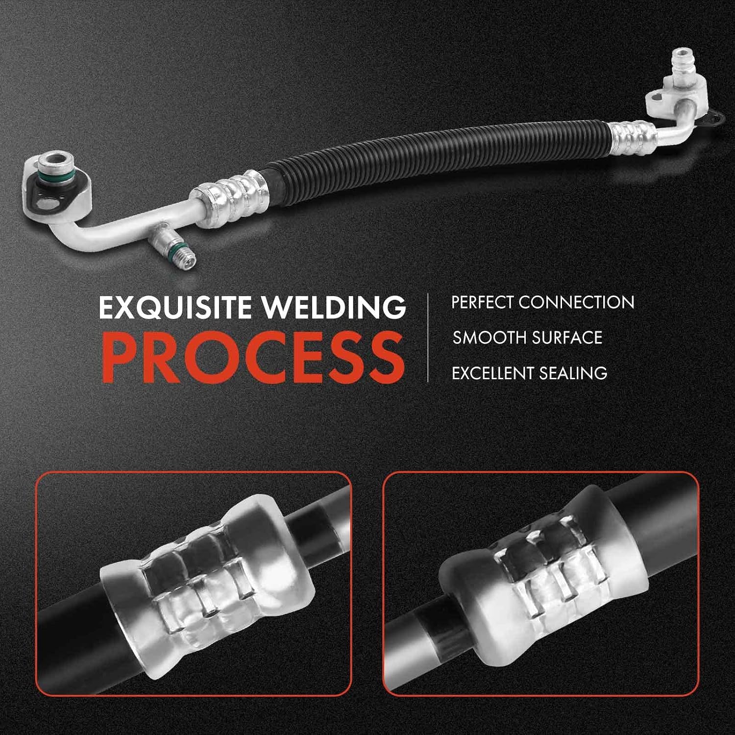 A-Premium A/C Discharge Line Hose Assembly Compatible with Dodge Avenger 2008 & Chrysler Sebring 2007-2008, 2.7L 3.5L, Compressor to Condenser