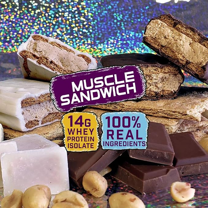 Barritas Muscle Sandwich, Pack Variado, 12 unidades miniatura 2