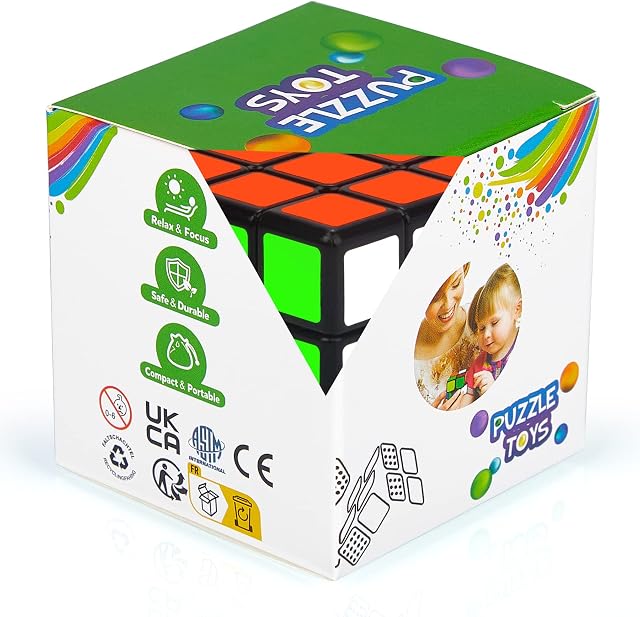 Cooja 4x4 Cube, Smooth Magic Cube 3D Puzzles Cube Puzzle Toys Brainteasers Boys Girls