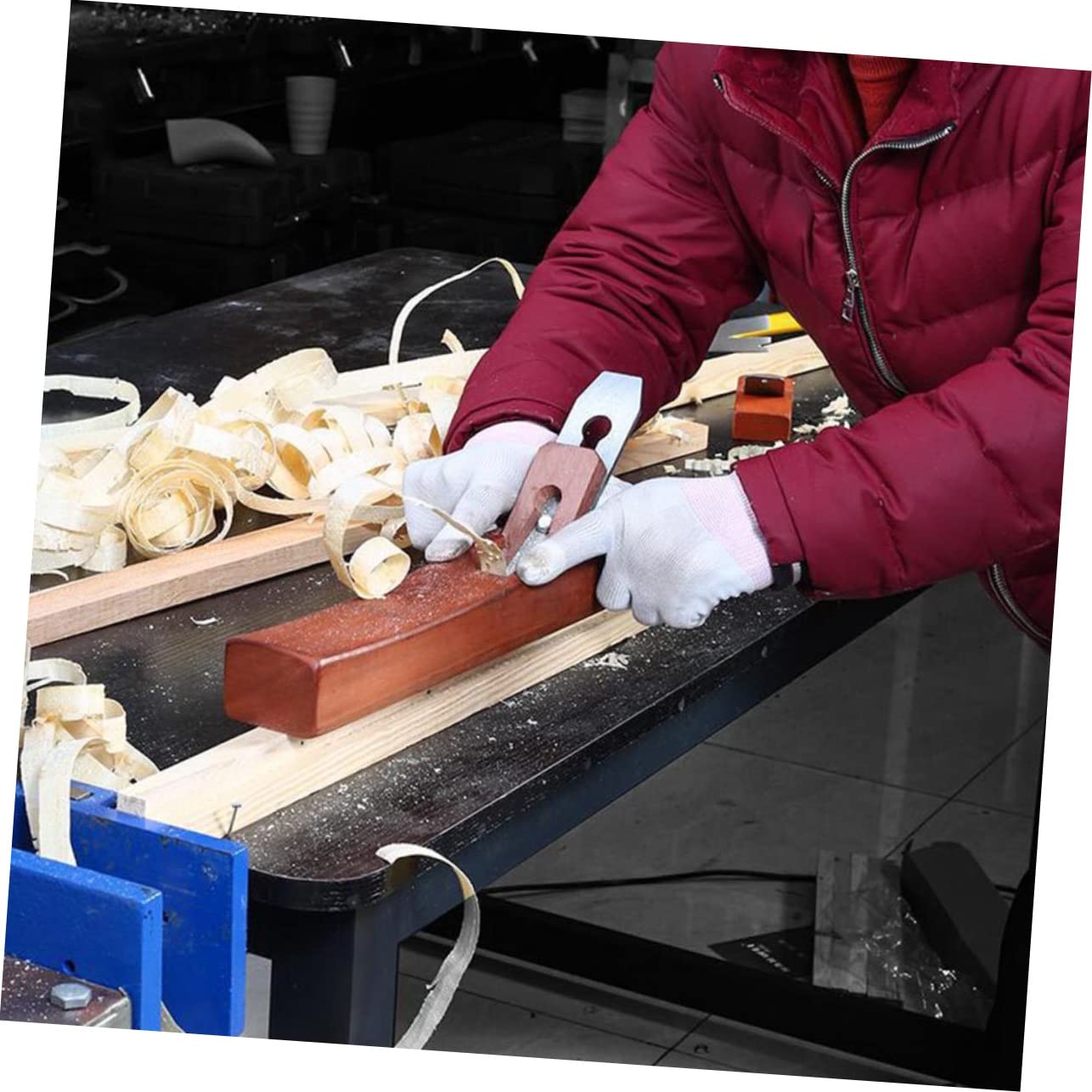 UKCOCO Pialla a Mano Per Falegname Pialla Portatile in Legno 400mm Affilata Durevole Per Lavorazione Del Legno Uso Professionale Per Carpentieri e Artigiani