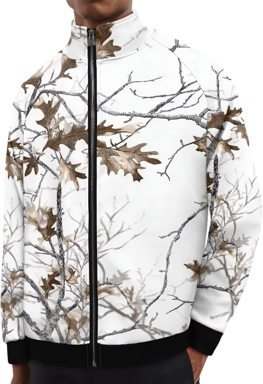 Forchrinse Galaxy Starry Space Mens Zip up Fleece Sweatshirt Light Sport Track Jacket Bomber Cardigan Fall Spring Coat