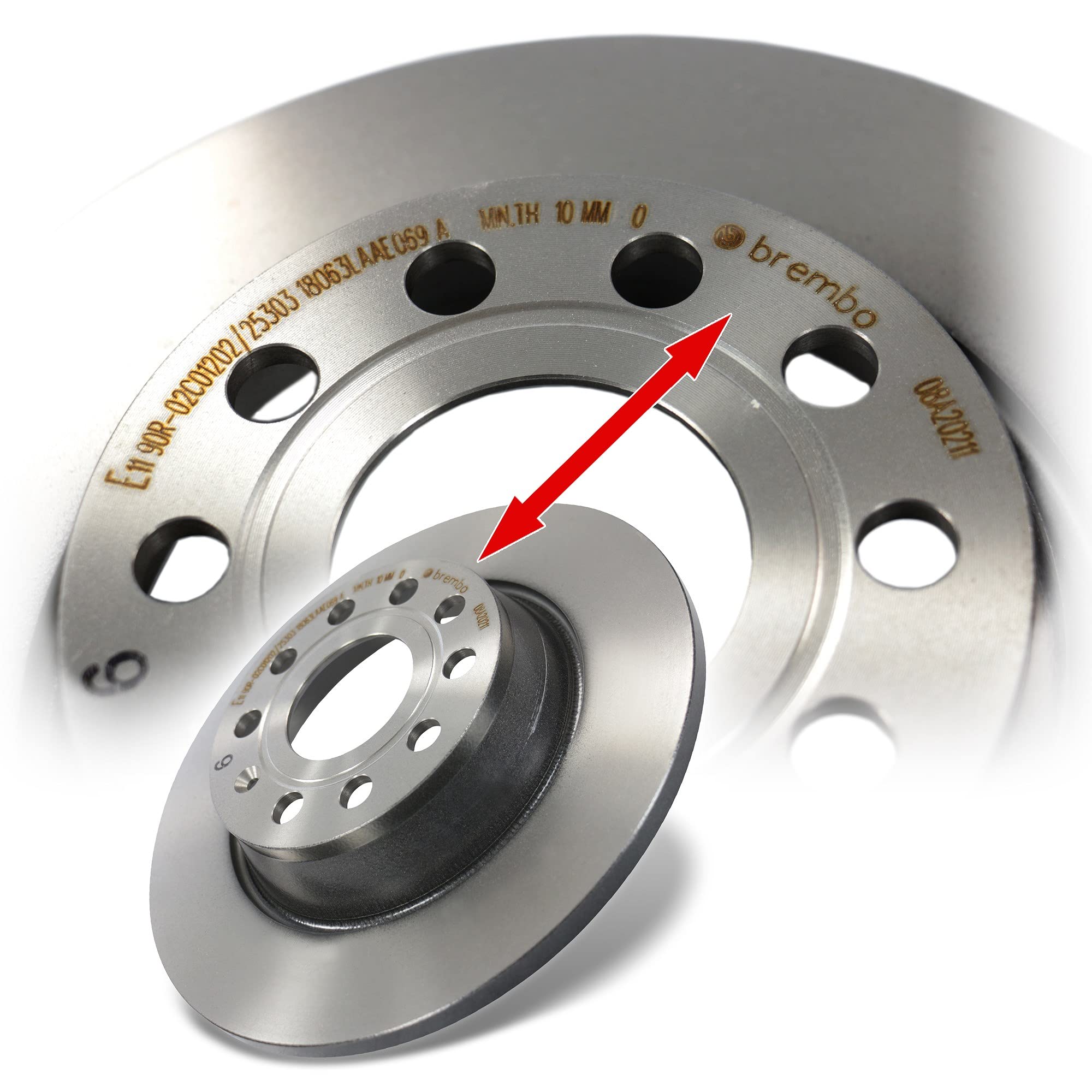BREMBO Set di freni Coated Disc Line incl. dischi freno anteriori Ø 312 mm ventilati + posteriori Ø 282 mm pieni + pastiglie freno anteriori e posteriori + contatto di usura