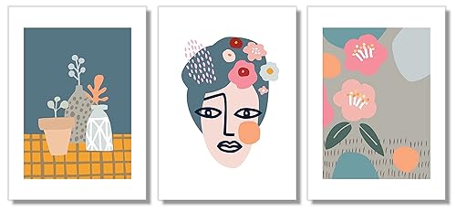 Miniatura 9 de Abstract Wall Art Prints - Midcentury Modern Wall Decor - Boho Pictures - 11x14 - Set of 4 -Unframed