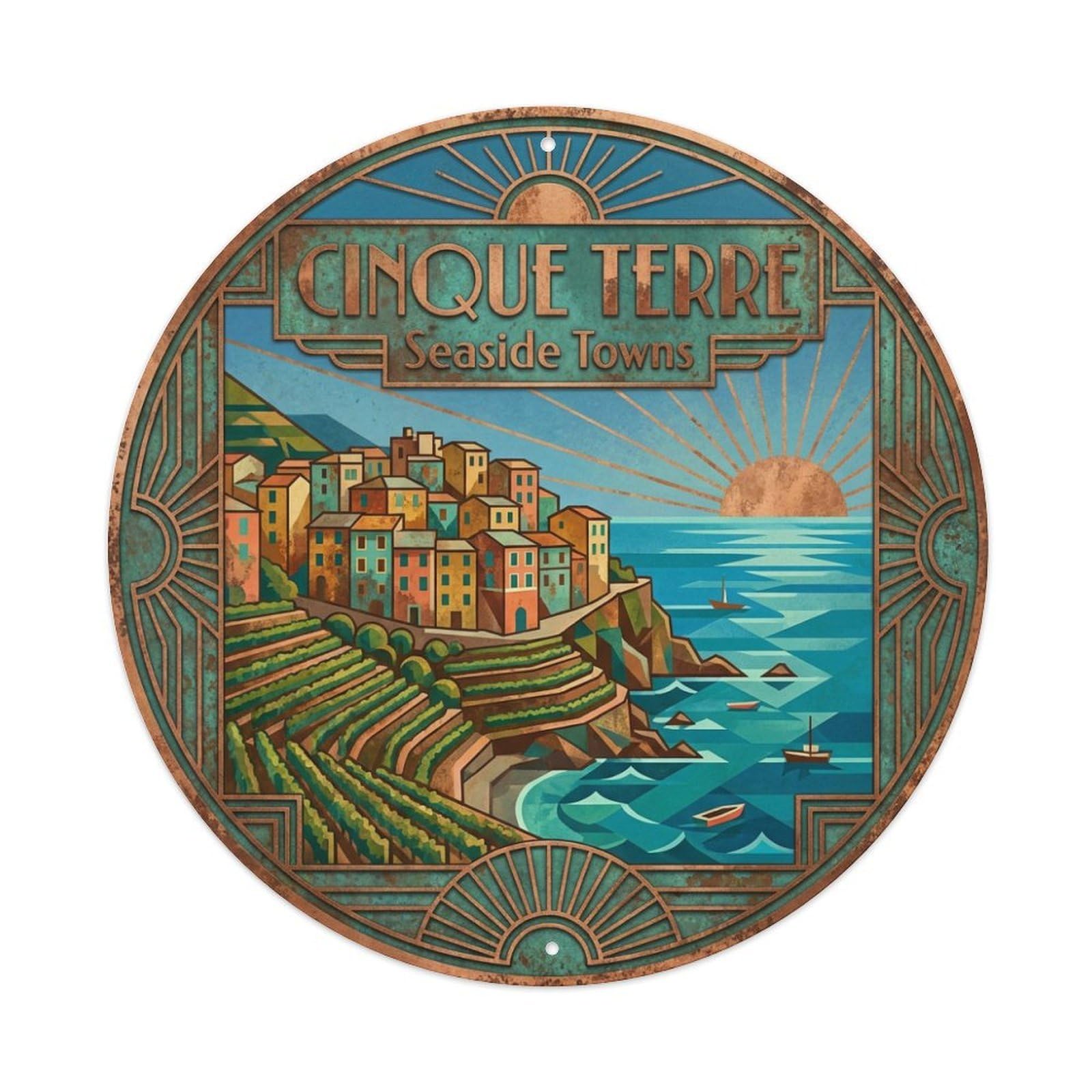 Metal Tin Sign Vintage Travel Italy