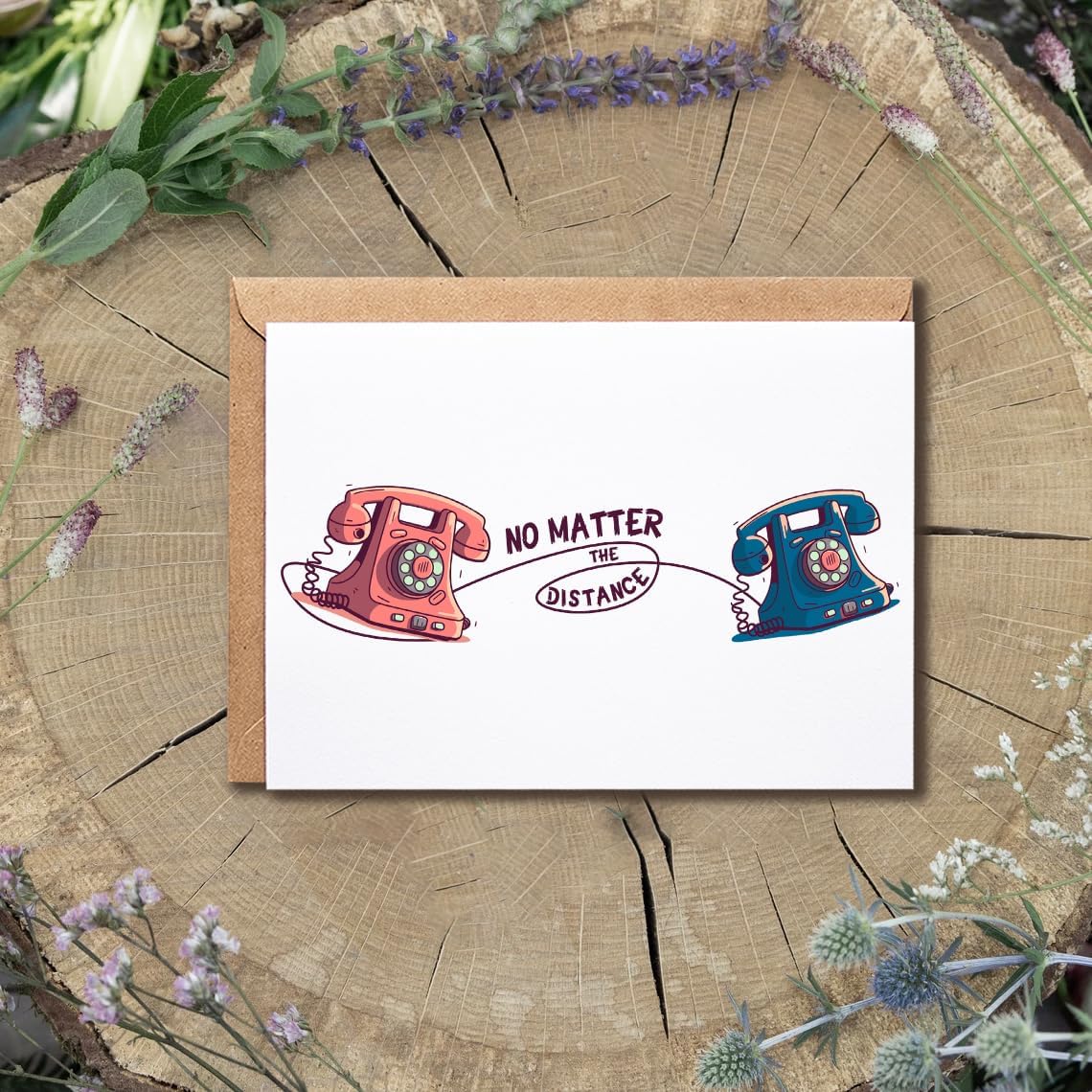 Long Distance Card - No Matter The Distance Card - Greeting Card - Long distance Relationship card - Gift For Best Friend - Card For Him Her - Image 4