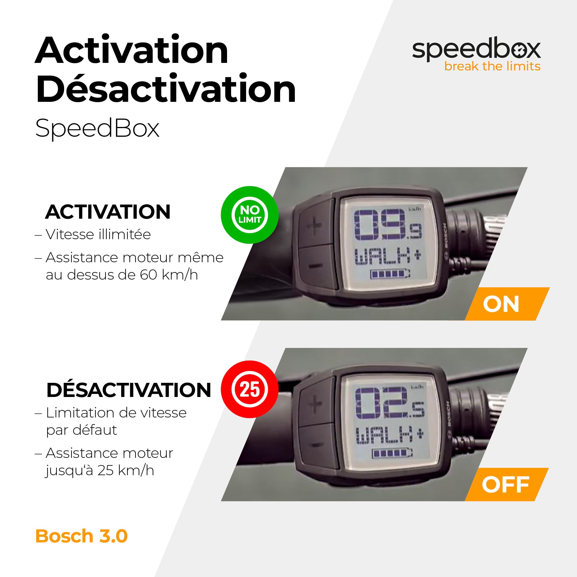 SpeedBox 3.0 B.Tuning avec Bluetooth + extracteur de manivelle, Compatible avec Moteurs Bosch 2017–2025, Puce de Tuning Premium & SpeedBox App