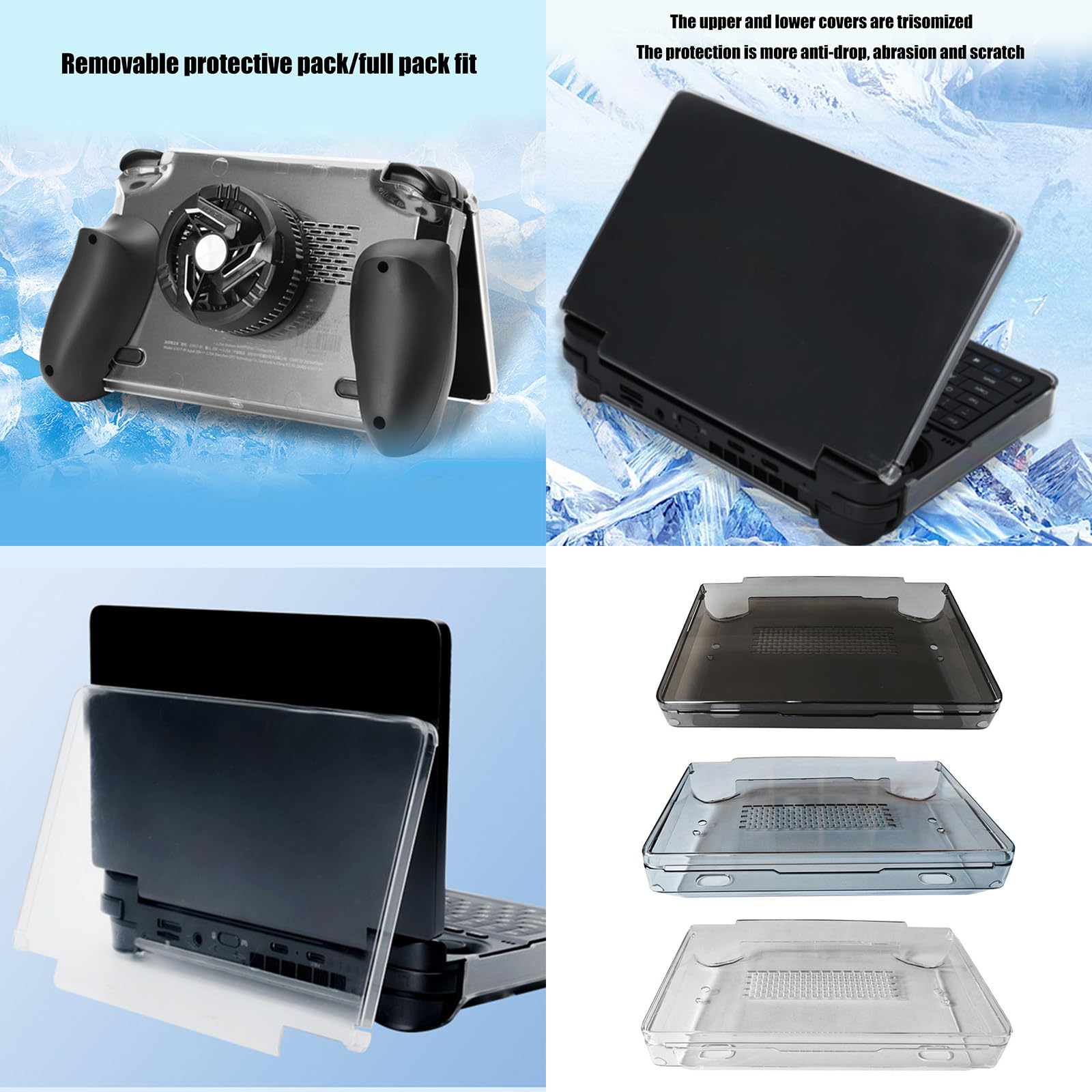 Funda protectora, ventilador de refrigeración semiconductor con disipador de calor, carcasa a prueba de golpes, radiador de consola, protección con disipador de calor, protección completa, protección
