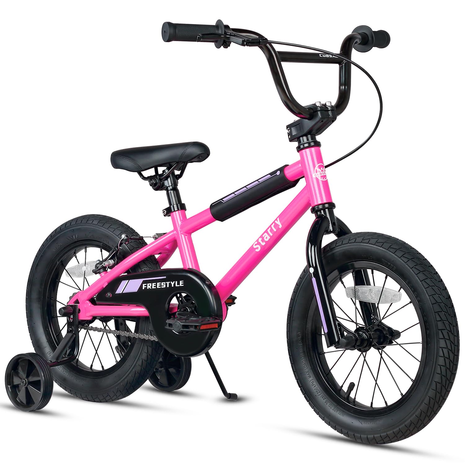 12 14 16 18 Inch Kids Bike BMX Style Bicycle with Training Wheels Coaster Brake for 1-10 Years Old Toddlers Boys Girls Multiple Colors