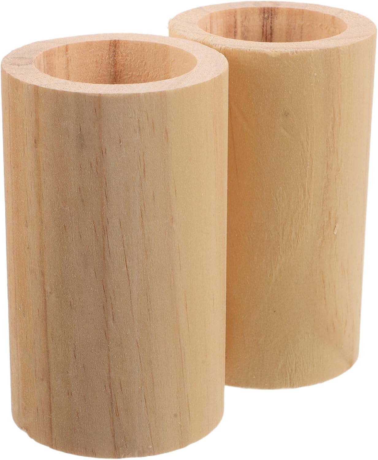 2pcs Wooden Cylinder Furniture Risers for Couch and Sofa Legs, 4.8 Inch Height Extenders with Floor Protection, Ergonomic Comfort for Study and Home Office