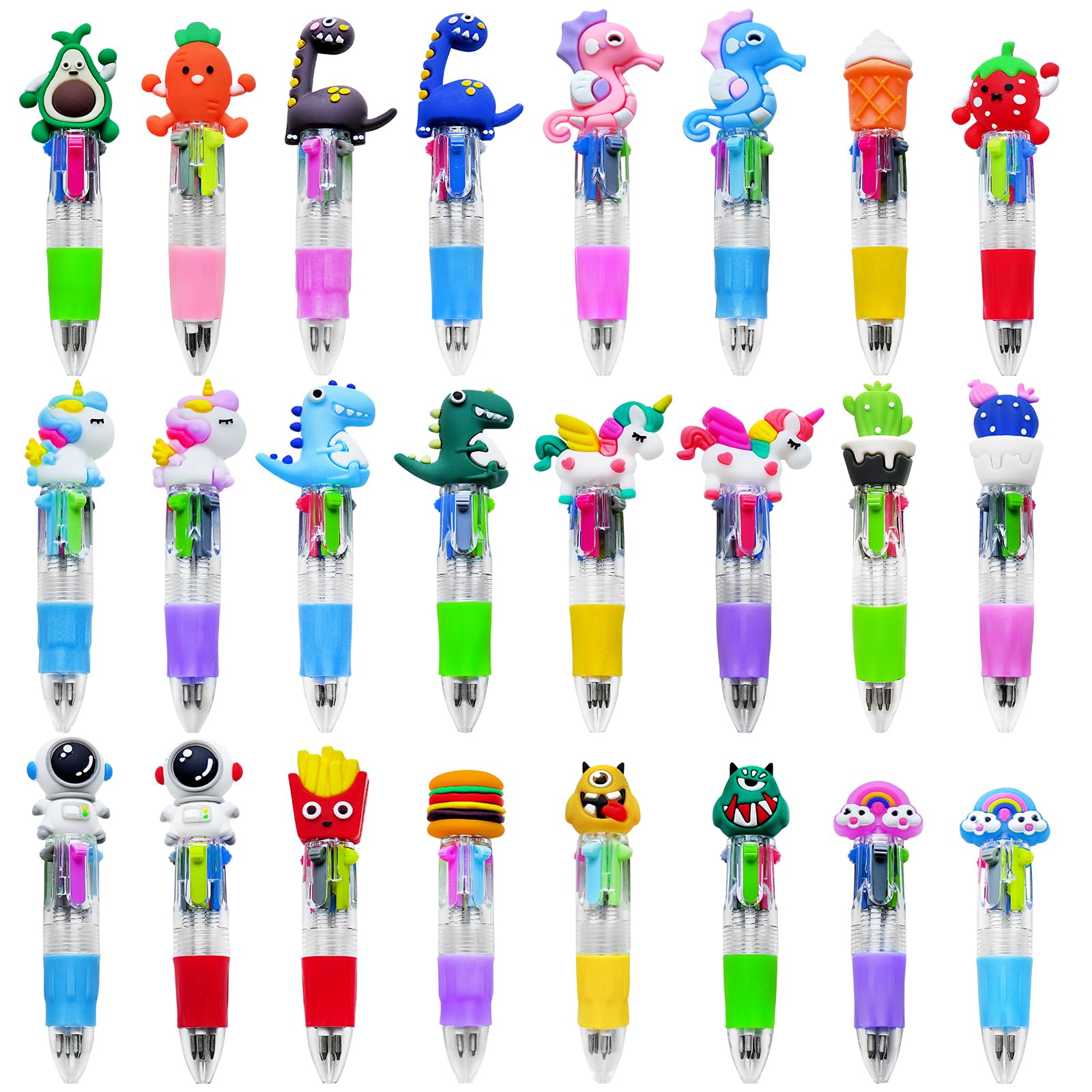 KIDRENFUN Party Bag Fillers- 24 PCS Party Favours Mini Pens, Class Prize Lucky Dip Prizes