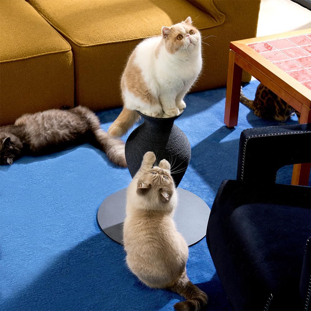 Furrytail Vase Clawer,Cat Scratcher,Scratching Post with Paper Rope, Recycle cat Tower, Large, Aesthetic Cat Scratching Post for Indoor Cats, (22 "H)