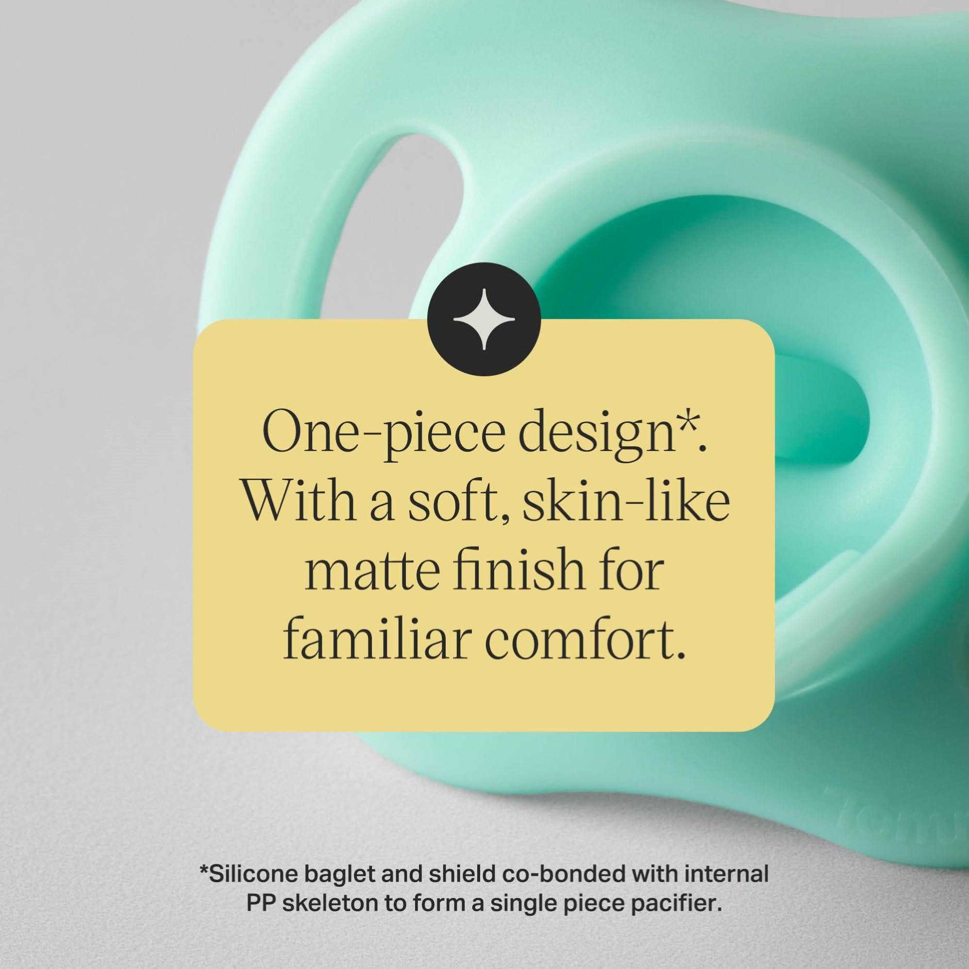Tommee Tippee Ultra-lekki Smoczek StayPut, 18-36m, Zestaw 4 szt., Jednoczęściowy Silikonowy Smoczek