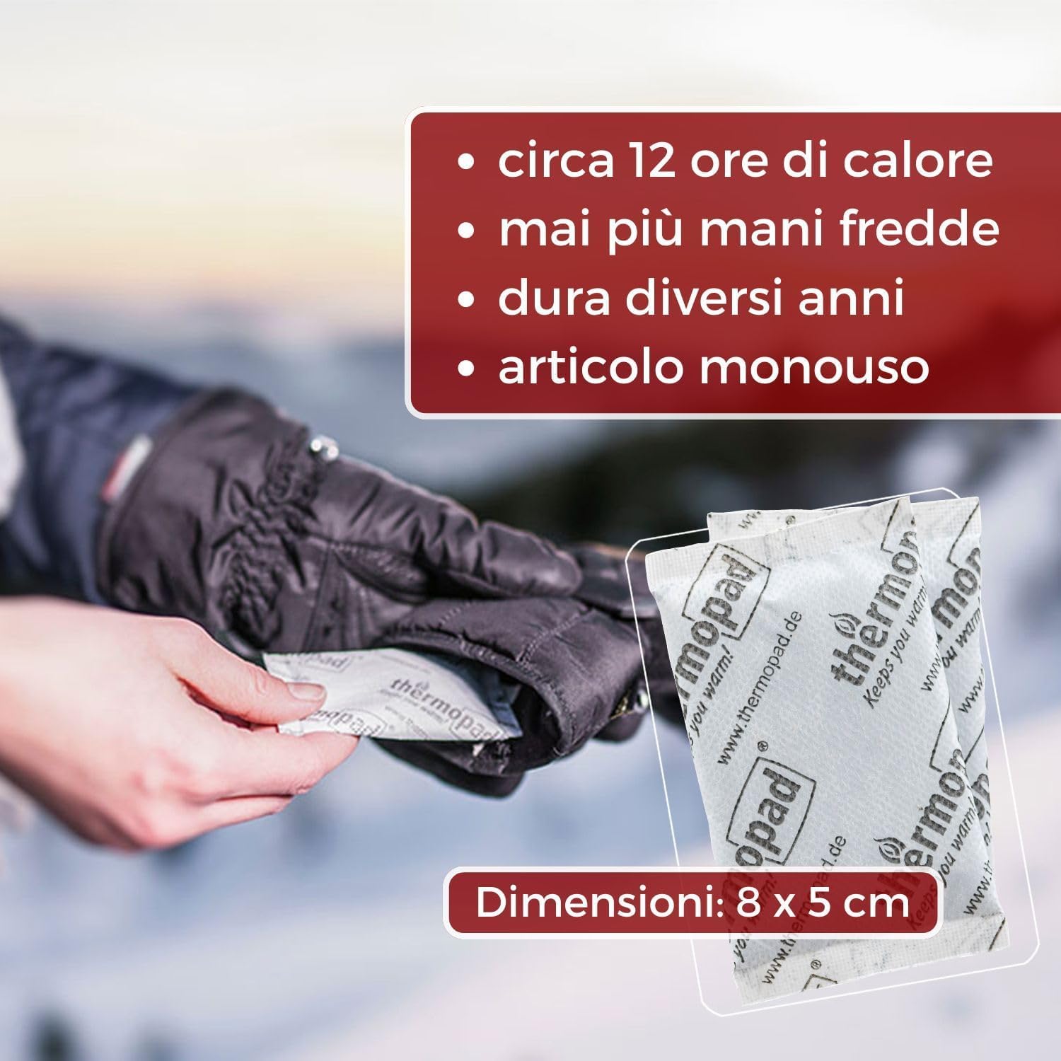THERMOPAD Scaldacollo Originale – 10 Cuscinetti Termici Auto-riscaldanti, Fino A 8 Ore Di Calore Naturale, Per Collo E Spalle - 2