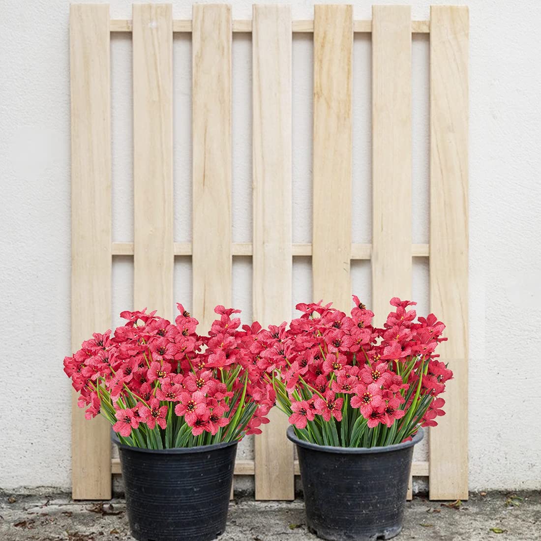 6 mazzi di fiori artificiali per esterno resistenti ai raggi UV, fiori