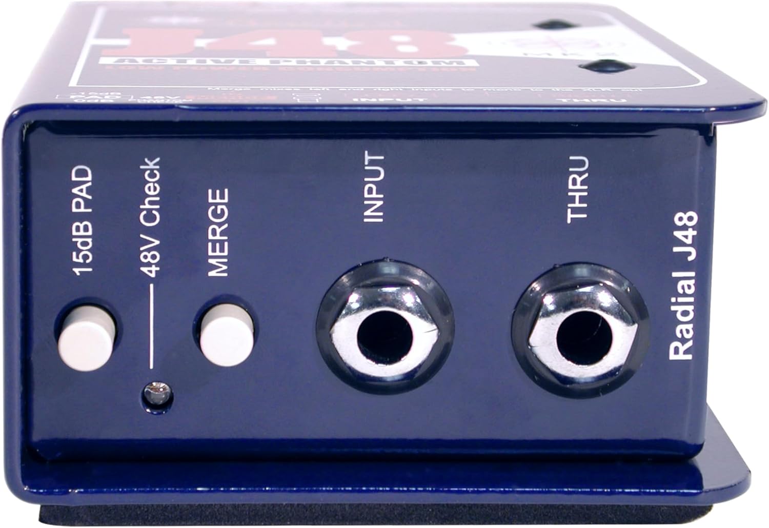 Radial J48 MK2 Active Direct Box input side view