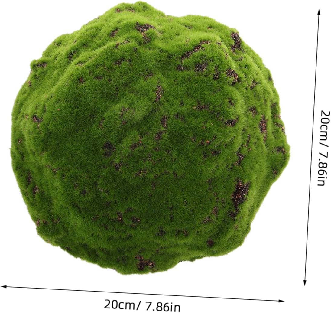 OSALADI Realistic Artificial Moss Spheres Decorative Faux Green Foam Balls for Floral Arrangements Versatile Decor for Weddings Events and Home Displays