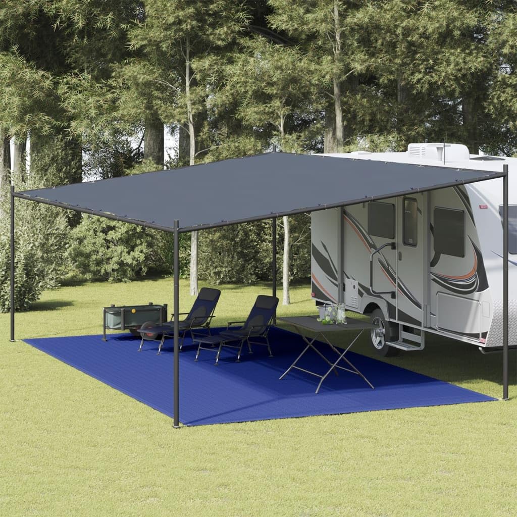 Alfombra para Tienda de campaña, Accesorios Caravana, Camping Accesorios, Suelo Camping Exterior, Toldo Caravana, HDPE Azul 400x700 cm