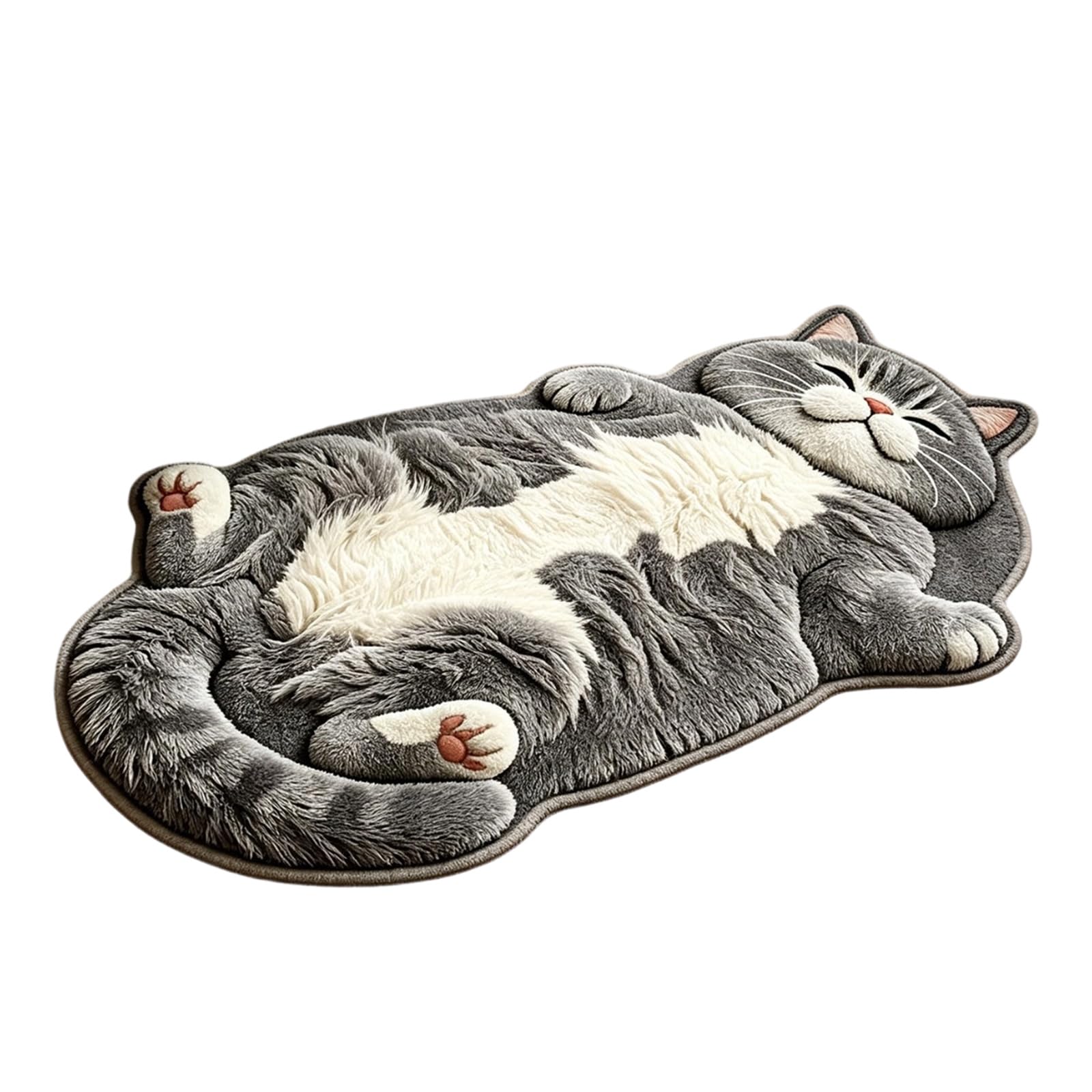 Shntig Bedside Mat Shaped Floor Rug for Entryway Decor and Bedroom Floor Accent, Decorative Single Piece Doormat Plush Rug Mat Indoor Accent Home Decor Bedside Entry Pet Themed Cozy