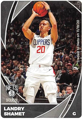 2020-21 Panini Stickers #142 Landry Shamet Official NBA Basketball Album Sticker Measuring 2.75 inch tall X 2 inches wide in Raw (NM or Better