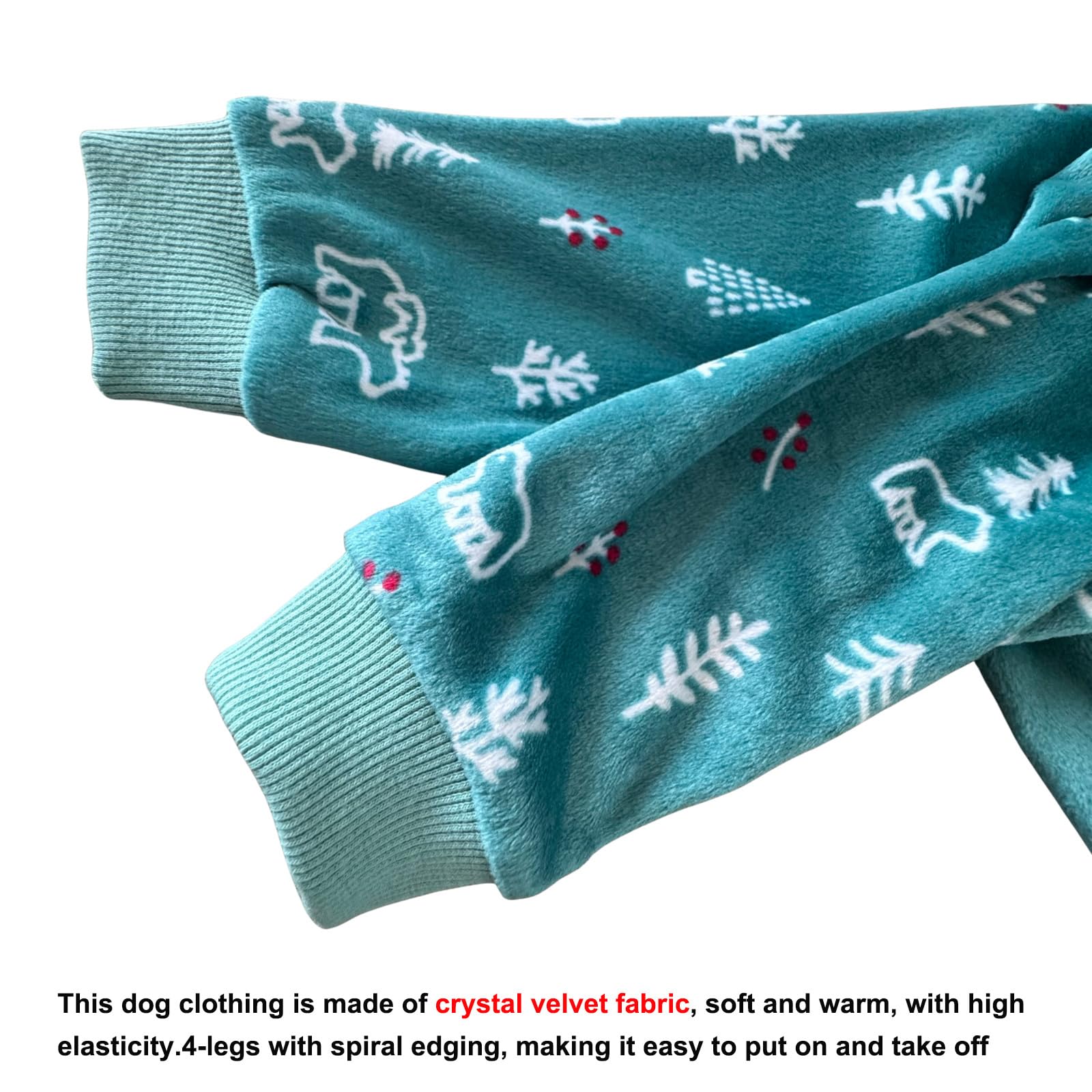 Pigiama leggero per cani levriero italiano, dolcevita whippet a quattro gambe in cotone morbido per cani tuta da casa per cani, blu_XXL