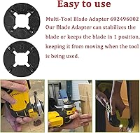 Vista 5 de 692496002 Adaptador de cuchilla multiherramienta para RID-GID JobMax Ridgid Multi-Tool Head Reemplazo Ryobi Cabezal multiherramienta PSL1MT01