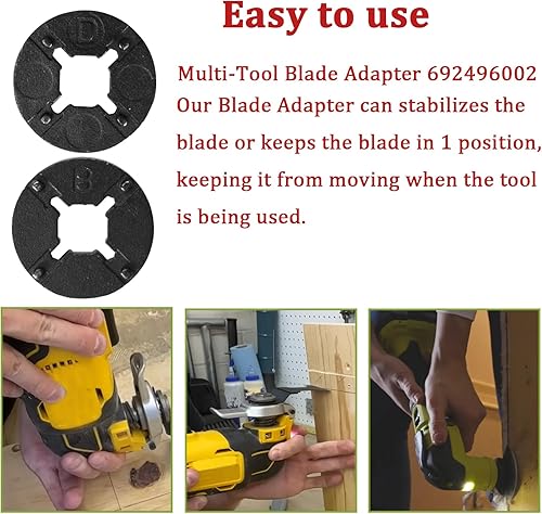 Miniatura 5 de 692496002 Adaptador de cuchilla multiherramienta para RID-GID JobMax Ridgid Multi-Tool Head Reemplazo Ryobi Cabezal multiherramienta PSL1MT01,