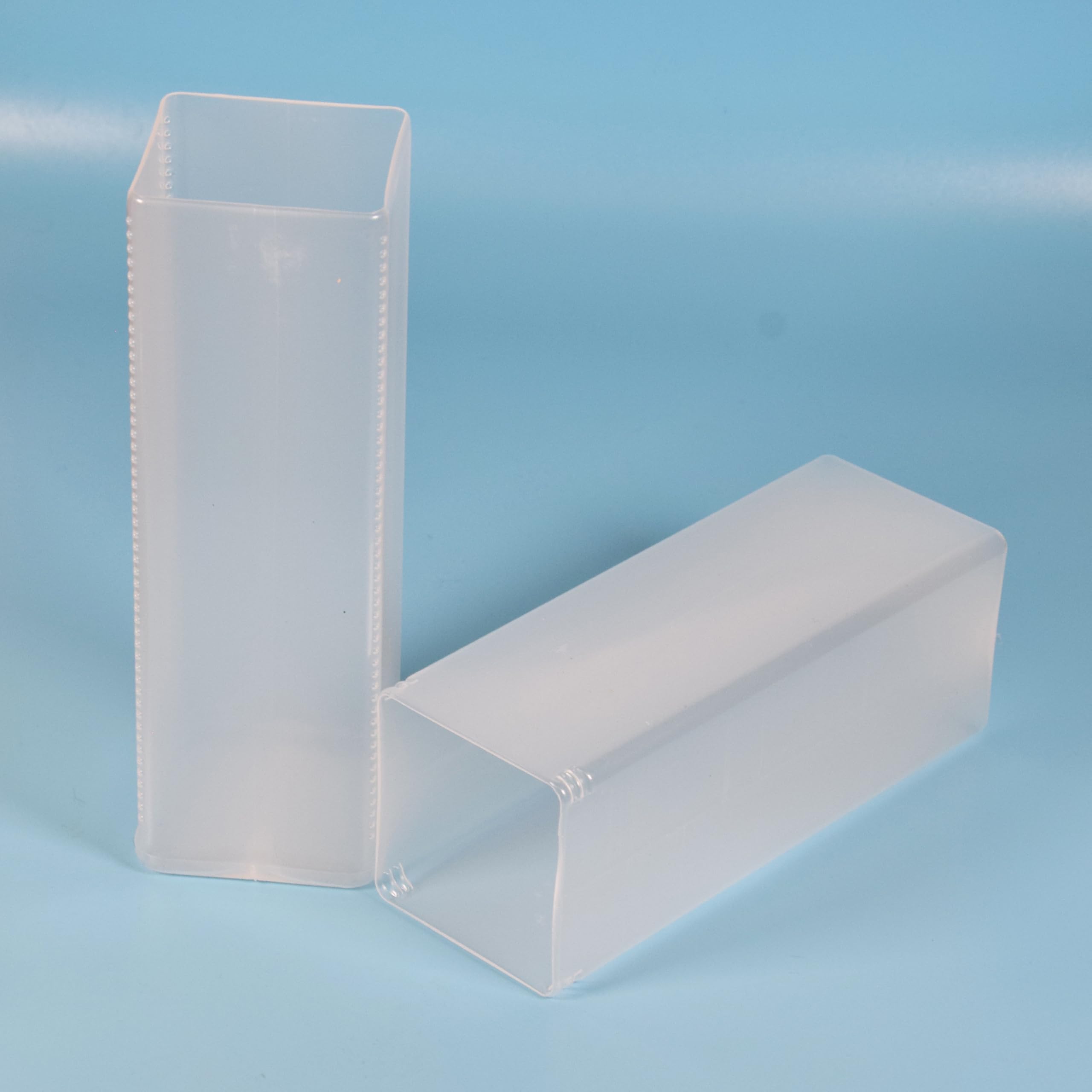 Lot de 12 manchons d'emballage en plastique pour forets et fraises 45 x 45 x 160-266 mm