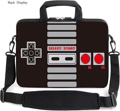 Miniatura 2 de AMARY Bolsa de hombro para portátil de 17 pulgadas, correas de hombro ajustables, asa cómoda, bolsillo frontal para guardar el mouse (juego)