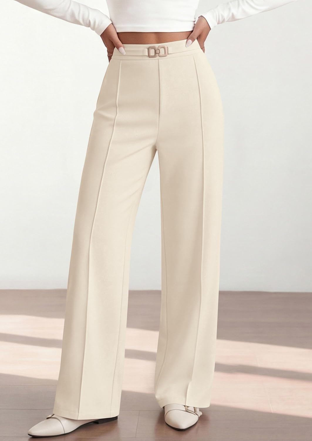 PRETTYGARDEN Womens Dress Pants High Waisted Tailored Trousers