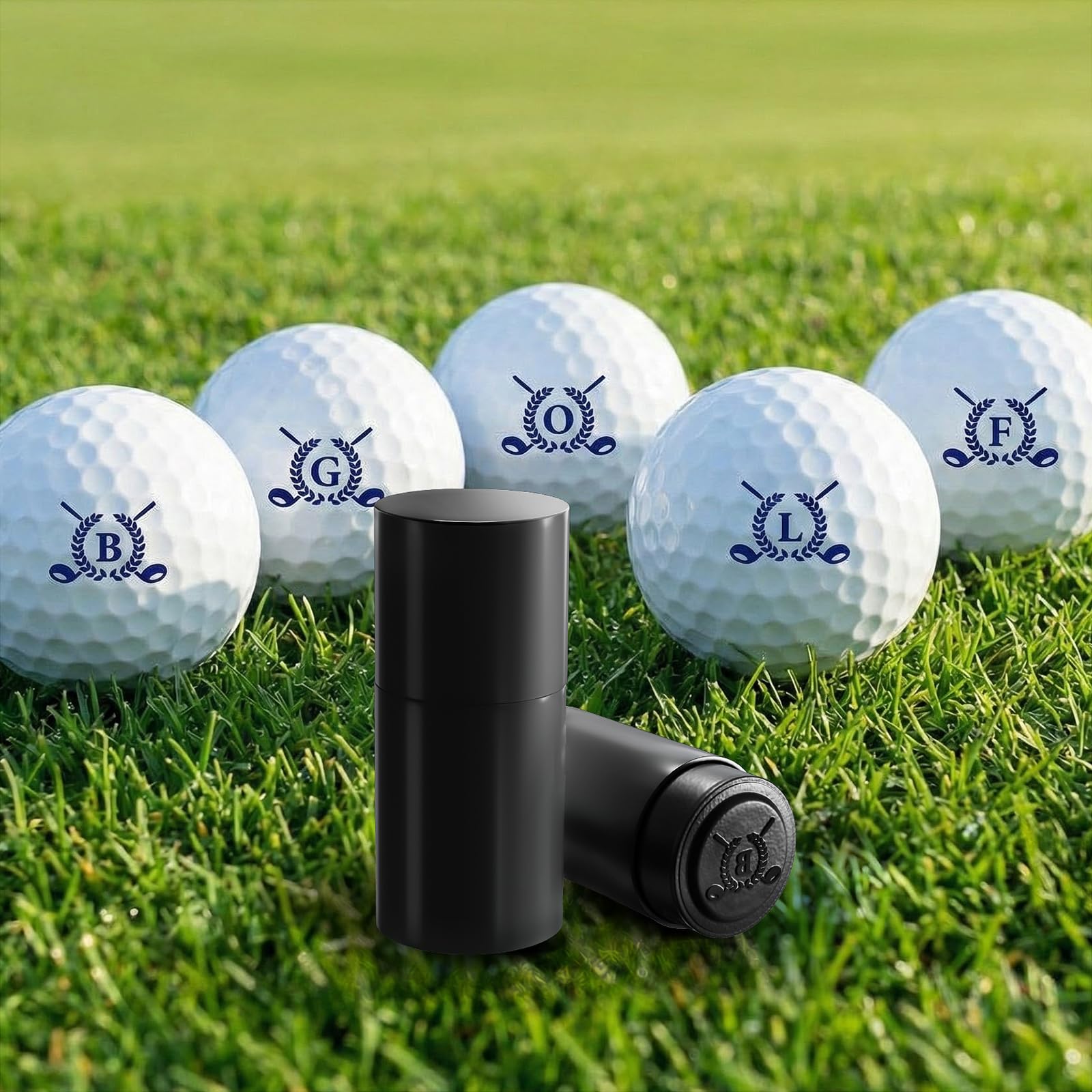Golfball-Stempel, selbstfärbender, wiederverwendbarer Golfball-Stempel, Marker, Identifizierung des Golfstempels für Golfer, Väter, Rentner