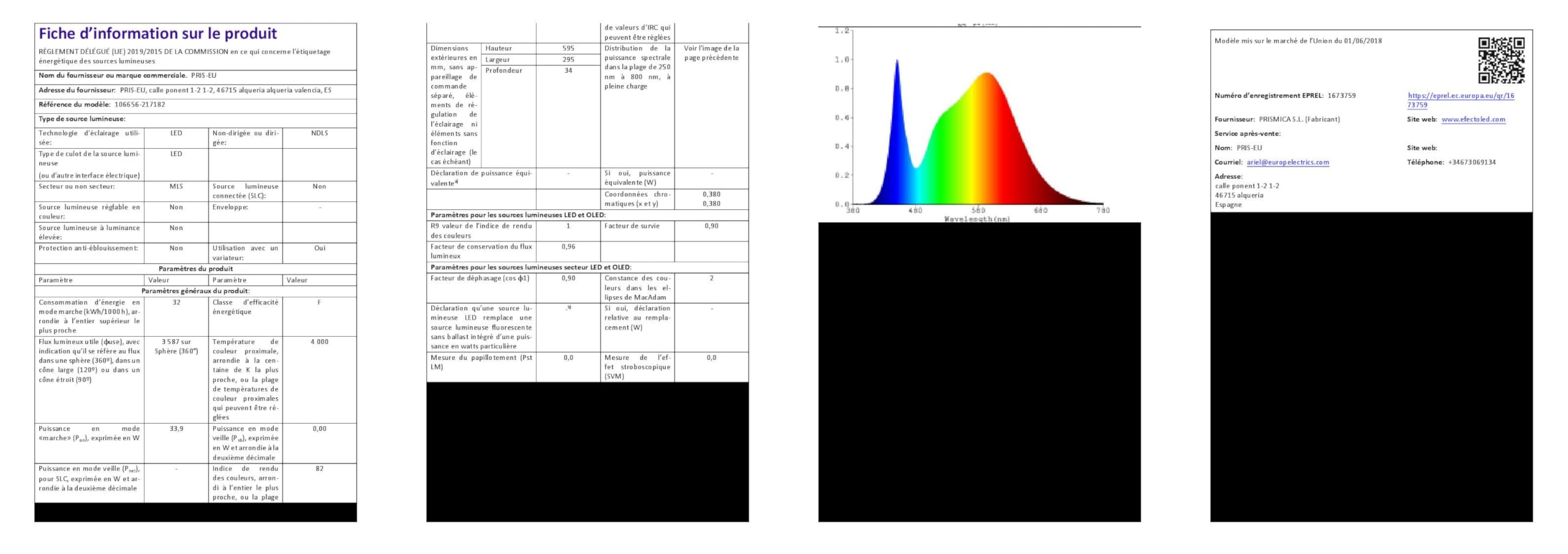 LEDKIA LIGHTING Panel LED 60x30cm 32W 3200lm Solid No Flicker 4000K Individual Blanco Neutro