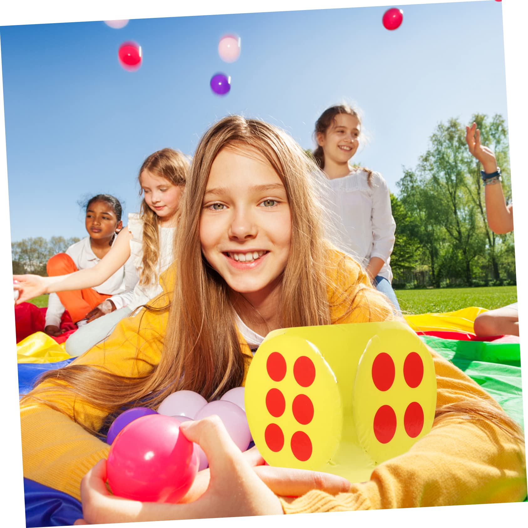 TOYANDONA Giant Foam Dice 7.48 Inch Large Numbered Dice for Party Lawn Games Educational Math Activities Soft Lightweight Game Toy for Kids and Adults - Image 2