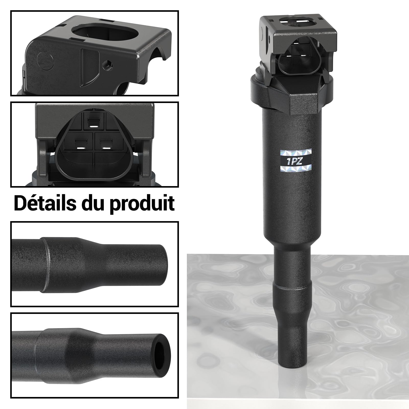 1PZ FR7-LC1 4 bobines d'allumage remplacement pour E81 E87 F20 F21 BMW Mini R55 R56 R57 R58 R59 R60 R61 Série E46 E60 E85 E90 Peugeot 207 208 308 508 pour références 0221504470 12137562744 12137551049
