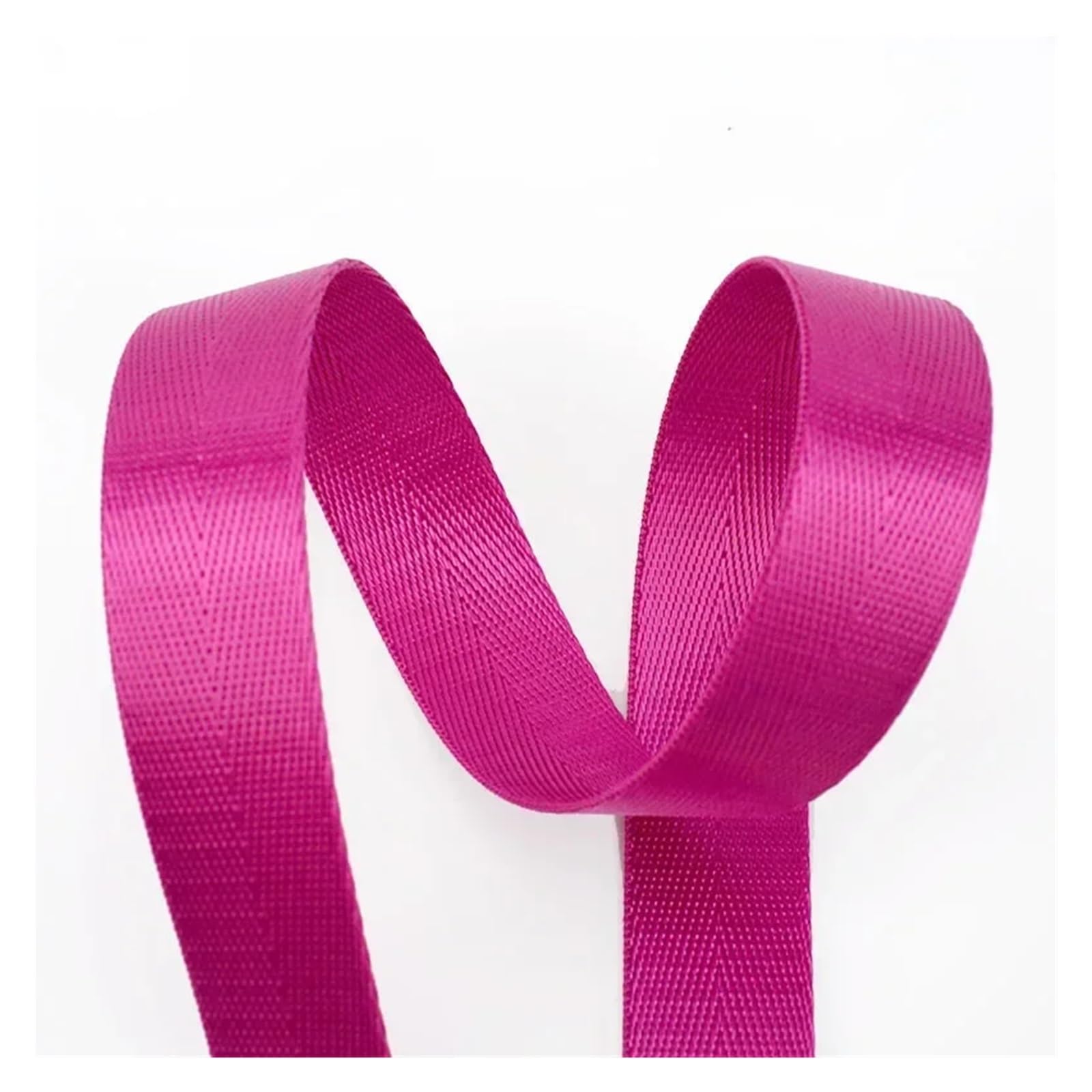 10Meters 20-50mm Nylon Webbing Tapes Ribbons for Belt Dog Collar Backpack Strap by The Meter Bias Binding DIY Sewing Accessories(RD001-RoseRed,32mm)