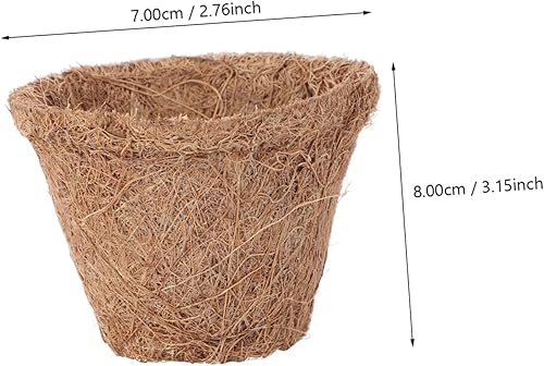 Miniatura 6 de NOLITOY 20 Pcs Coconut Palm Nursery Basin Flower Pot Pots Nursery Pots Flower Growing Container Starter Plant Growing Pot Potting Tray Flowerpot