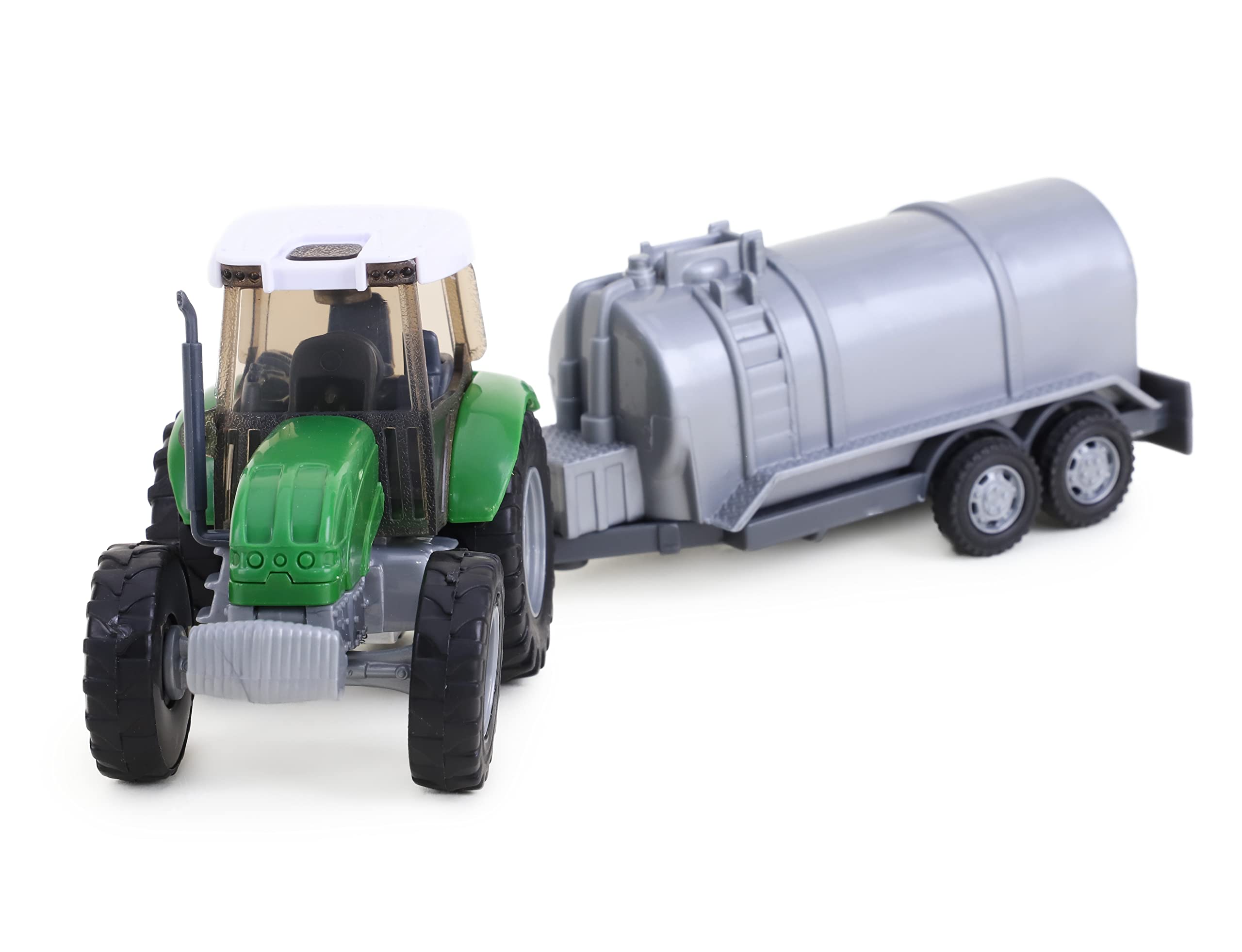 Toyland 4x4 Defender Mit Viehtrailer - Grüner Land Rover Spielzeug-LKW Für Kinder, Tier-Transport