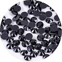 Vista 33 de 4500 diamantes de imitación SS6 de 0.079 in con parte trasera plana para uñas, manualidades, gemas redondas con purpurina y cristales para bricolaje