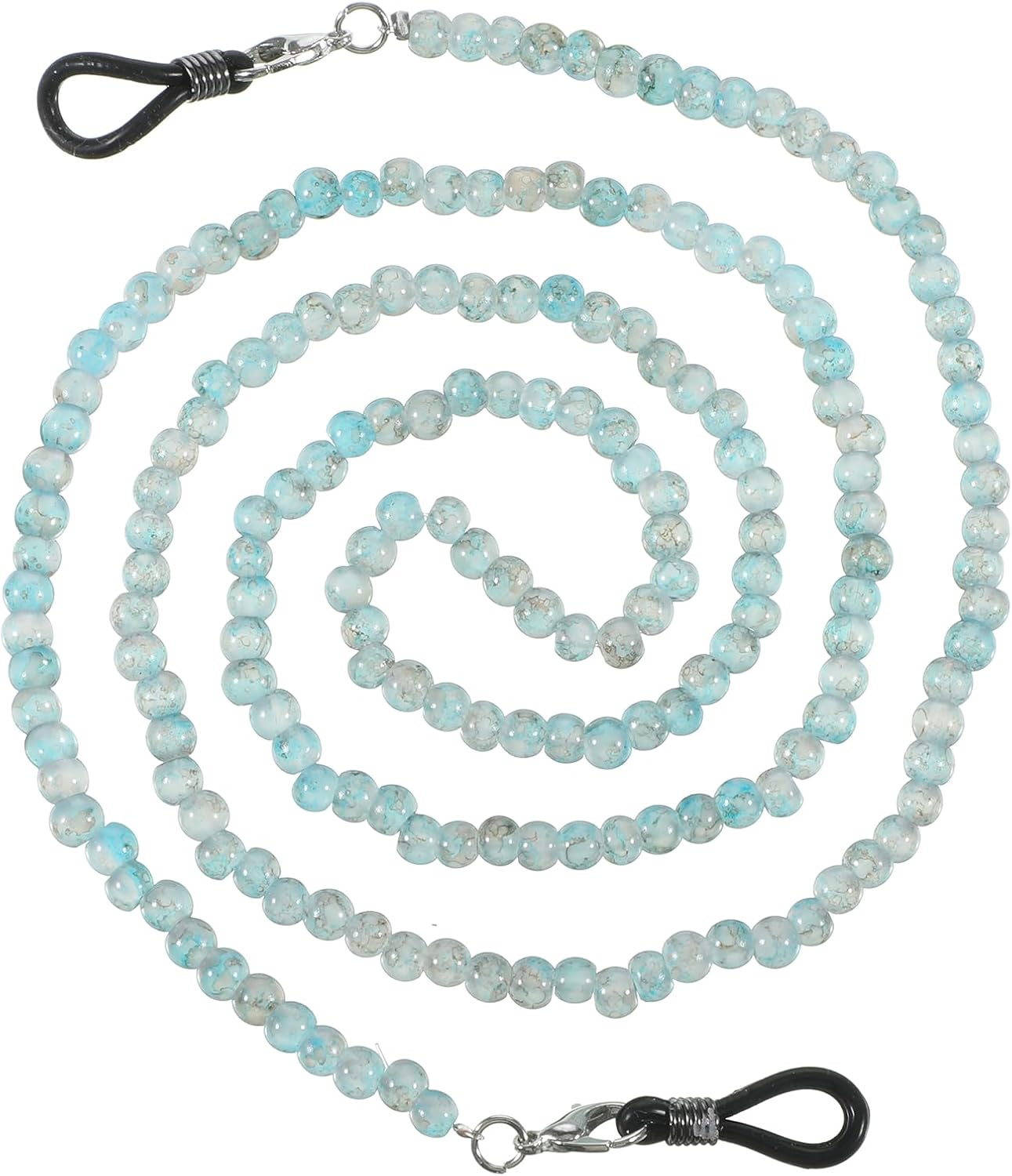 Beaded Eyeglass Chain for Women, Blue Glasses Necklace Eyeglass Holders, Stylish Beaded Sunglasses Chains for Glasses, Reading Glass, Lake Blue