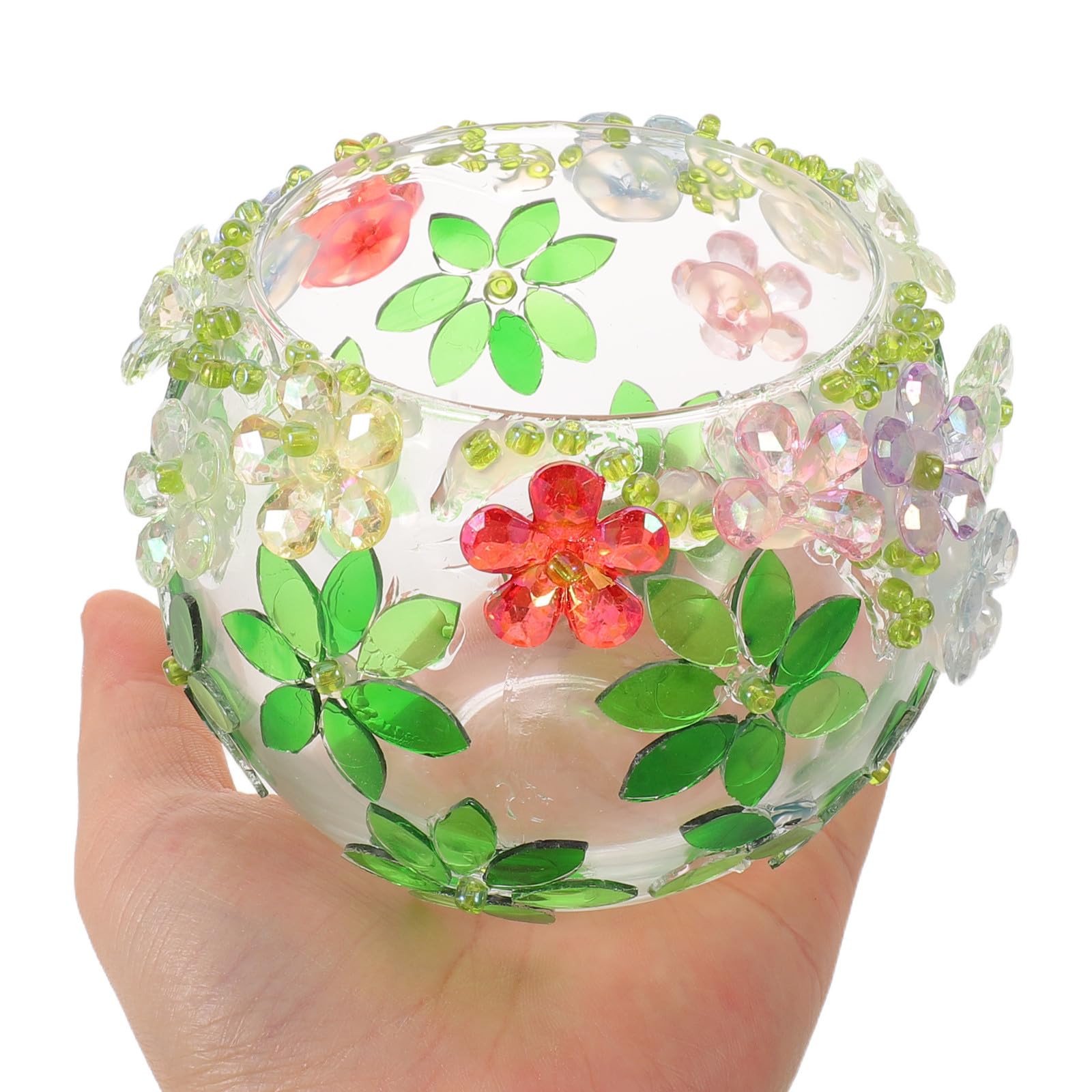 OSALADI 1 zestaw świeczników mozaikowych DIY Craft Szklany kubek Ręcznie