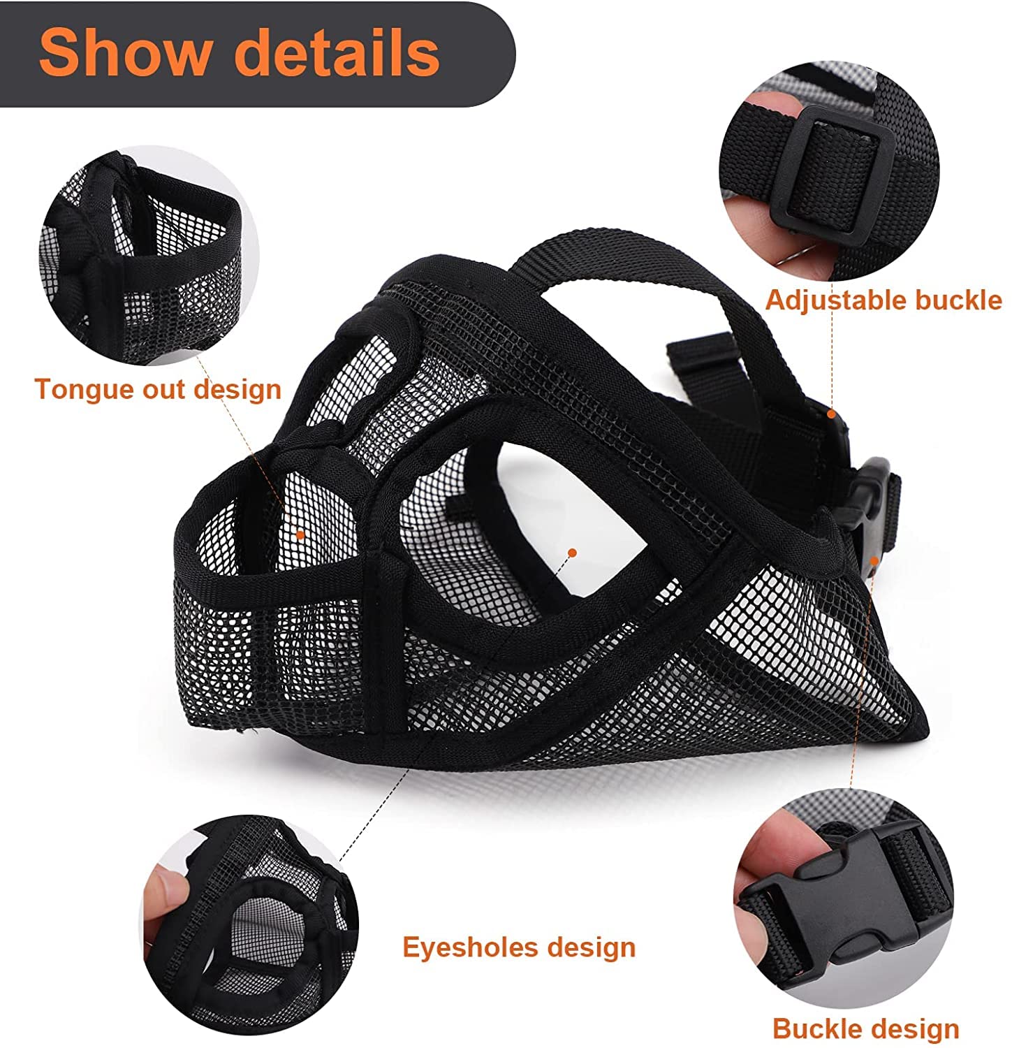 Atmungsaktive Heavy Duty verstellbare Mesh Muzzle Dog Dog Mund abdeckung für Pet Atmungsaktive Heavy Duty verstellbare Mesh Muzzle Dog Dog Mund abdeckung für Pet