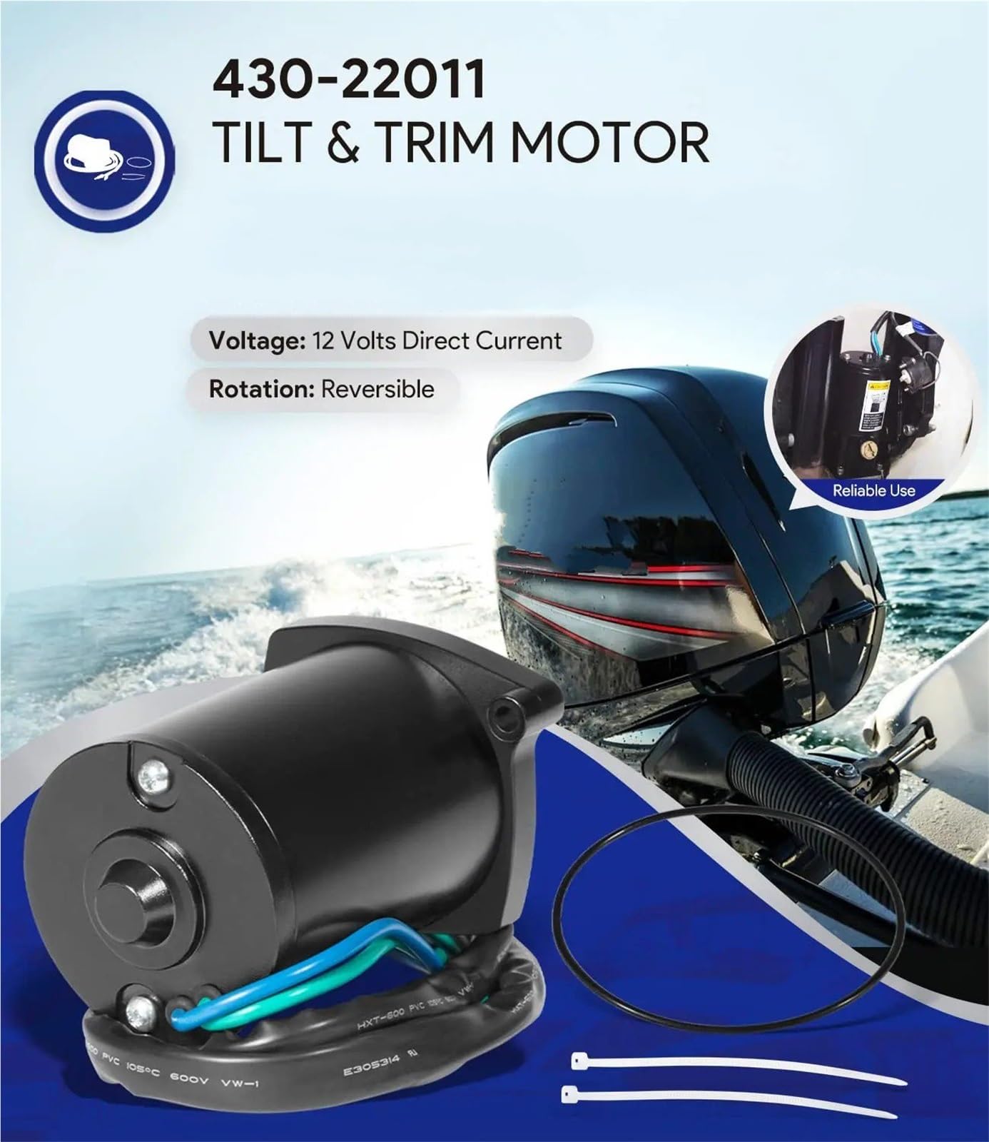 Starter Sostituzione Durevole Affidabile Motore Inclinazione Assetto Per Mercury Marine 135-225HP Tutti I Modelli 828708T 878265A1 878265A4 8M0031551 T10
