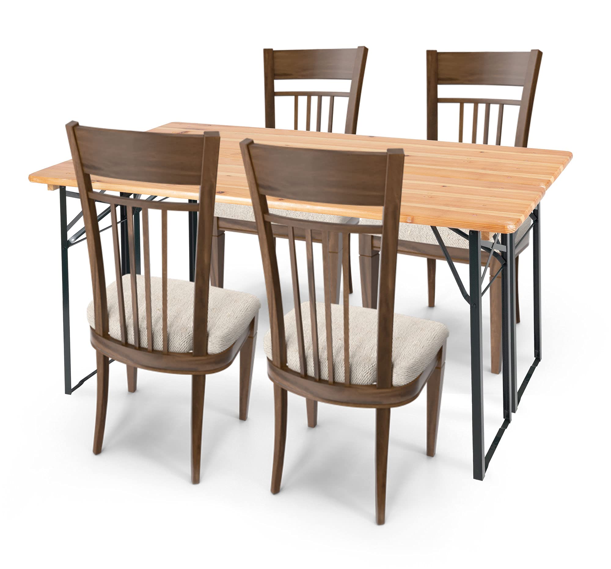 Panca Da Birreria Hirschgarten - 177 Cm In Legno Naturale | Per Esterni E Interni - Foto 5