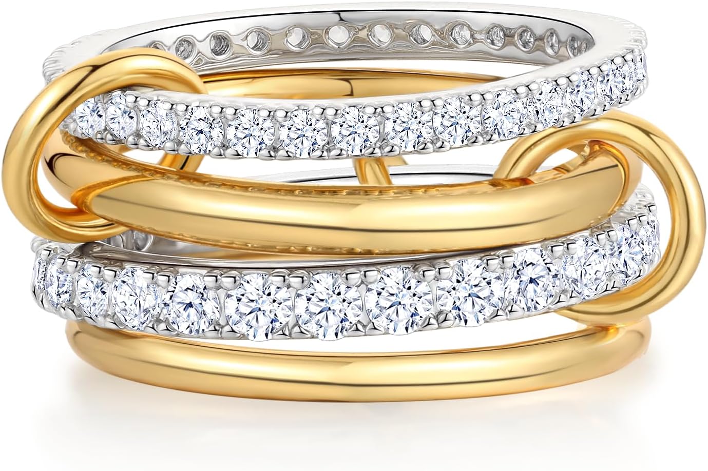 Gold Silver Rings for Women Non Tarnish 18K Gold Martinique Ubuy