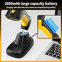 Vista 6 de NetumScan Escáner de código de barras QR Bluetooth industrial, IP67 impermeable y 7M a prueba de caídas, sensor CMOS de 1.3 M, escáner de código